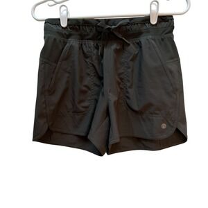 Apana Women Olive‎ Green Athletic Shorts XS Drawstring Pockets Activewear